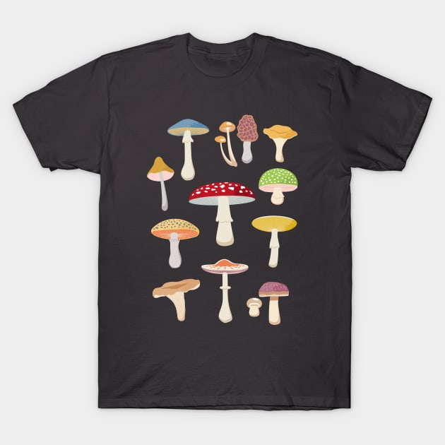 Mushroom Aesthetic T-Shirt by marieltoigo